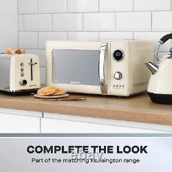 Daewoo Kensington Microwave Retro Cream 20L Digital Timer Defrost 5 Setting 800W