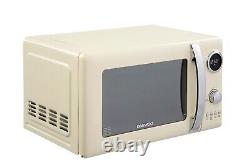 Daewoo Kensington Microwave Retro Cream 20L Digital Timer Defrost 5 Setting 800W