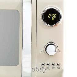 Daewoo Kensington Microwave Retro Cream 20L Digital Timer Defrost 5 Setting 800W