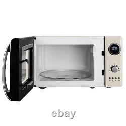 Daewoo Kensington Microwave Retro Cream 20L Digital Timer Defrost 5 Setting 800W