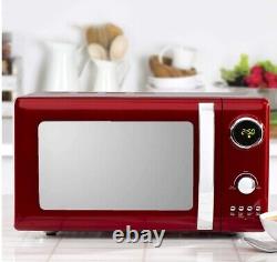 Daewoo Kensington SDA1656 Microwave 20L Digital Timer 5 Power Setting 800W Red