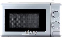 Daewoo Microwave 800W 20L With Defrost Energy Efficient Cooking Silver White