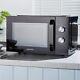 Daewoo Modern Black 800w 23l Microwave 35min Timer 5 Power Settings Auto Defrost
