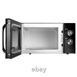 Daewoo Modern Black 800W 23L Microwave 35Min Timer 5 Power Settings Auto Defrost