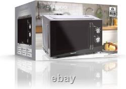 Daewoo Modern Black 800W 23L Microwave 35Min Timer 5 Power Settings Auto Defrost