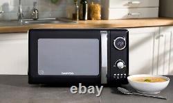 Daewoo Retro Matching Kensington Pyramid Kettle 2-Slice Toaster & Microwave Set