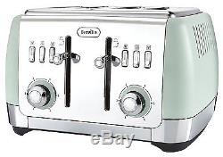 Daewoo Retro Microwave & Breville Strata Kettle and Toaster Set Mint Green New