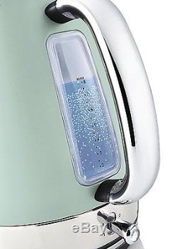 Daewoo Retro Microwave & Breville Strata Kettle and Toaster Set Mint Green New