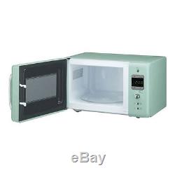 Daewoo Retro Microwave & Breville Strata Kettle and Toaster Set Mint Green New