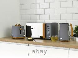 Daewoo Skandik Kitchen Set 1.7L 3KW Kettle 2 Slice Toaster & Digital Microwave