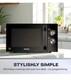 Daewoo Solo 800w Microwave Oven With Auto Defrost Function 23l Black Sda2085