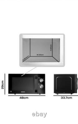 Daewoo Solo 800W Microwave Oven with Auto Defrost Function 23L Black SDA2085
