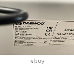 Daewoo Solo 800W Microwave Oven with Auto Defrost Function 23L Black SDA2085
