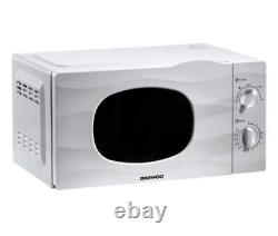Daewoo White 20L 700W Microwave Oven 35 Minute Timer Dial, Auto Defrost -New