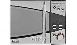 DeLonghi 800W Standard Microwave Stylish Door P80T5A Black And Silver New