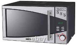 DeLonghi 800W Standard Microwave Stylish Door P80T5A Black And Silver New