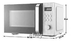 DeLonghi Brillante 23L 900W Digital Solo Microwave White AC9P022DT-S00F00 New