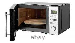De'Longhi 800W 20L AM820CXC AM82 Standard Solo Microwave Oven Stainless Steel