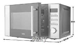 De'Longhi 800W 20L AM820CXC AM82 Standard Solo Microwave Oven Stainless Steel