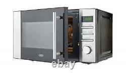 De'Longhi 800W 20L AM820CXC AM82 Standard Solo Microwave Oven Stainless Steel