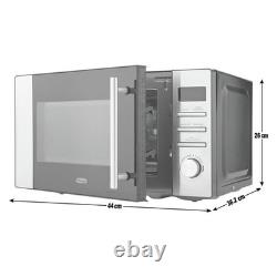 De'Longhi 800W Microwave AM82 Stainless Steel Used Excellent Condition