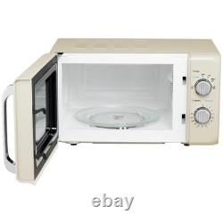 De'Longhi Argento Flora 800W Retro Microwave Cream