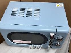 De'Longhi Argento Flora 800W Standard Microwave 20 litres Oven Food Reheat Blue