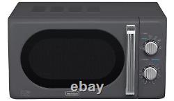 De'Longhi Argento Flora 800W Standard Microwave Hearty Winter Soup Minutes Grey