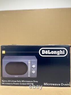 De'Longhi Argento Flora 800W Standard Microwave oven Food Reheat Grey