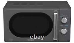 De'Longhi Retro 20L 800W Argento Flora Solo Standard Microwave P80H20L-KJ Grey