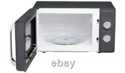 De'Longhi Retro 20L 800W Argento Flora Solo Standard Microwave P80H20L-KJ Grey