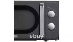 De'Longhi Retro 20L 800W Argento Flora Solo Standard Microwave P80H20L-KJ Grey