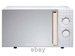 Diamond White and Rose Gold Microwave? Capacity 20L Mirror Finish Door