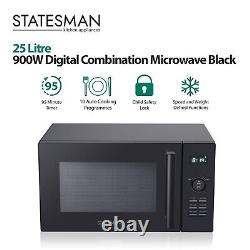 Digital Combination Microwave, Black, Statesman SKMC0925SB