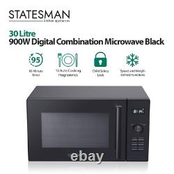 Digital Combination Microwave, Black, Statesman SKMC0930SB