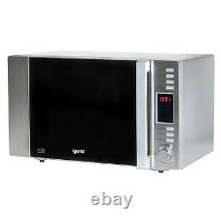 Digital Combination Microwave & Grill, 30 Litre, Stainless Steel, Igenix IG3091