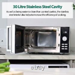 Digital Combination Microwave, Stainless Steel, Silver, Statesman SKMC0930SS