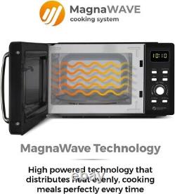 Digital Microwave Black 20L 800W Tower Magnawave Technology Countertop Kitchen