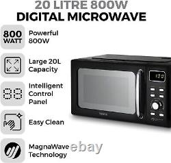 Digital Microwave Black 20L 800W by Tower Kitchen Small Appliance