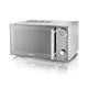 Digital Microwave By Swan Sm3080ln Classics 800w 20l In Silver