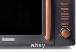 Dorchester Grey Microwave Oven 800W, 5 Power Levels, Express, Auto Cook, Defro
