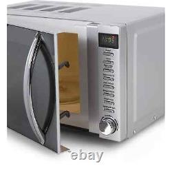 EGL 20L Mirrored Microwave Microwaves, Silver, BNWT