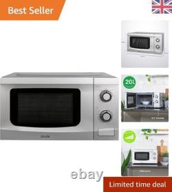 Effortless Cooking with 20L Silver Manual Microwave 700W & Easy Timer Control
