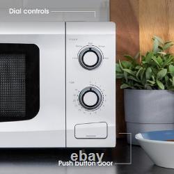 Effortless Cooking with 20L Silver Manual Microwave 700W & Easy Timer Control