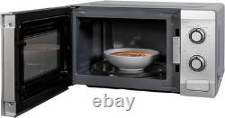 Effortless Cooking with 20L Silver Manual Microwave 700W & Easy Timer Control