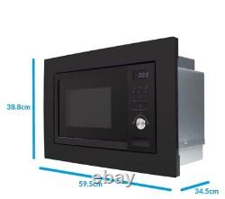 ElectrIQ EIQMOGB120BLACK 20L Built in Microwave with Grill Black