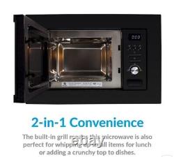 ElectrIQ EIQMOGB120BLACK 20L Built in Microwave with Grill Black