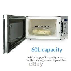 ElectriQ 1250W 60L Large Capacity Programmable Commercial Microwave wi Eiqcmw60l