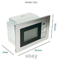 ElectriQ 17L 700W Stainless Steel Built-In Cupboard Microwave (New and Unused)
