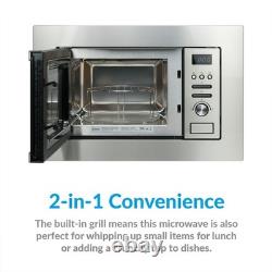 ElectriQ 20 L Built-In Microwave & Grill SS 800 W Micro & 1000 W Grill